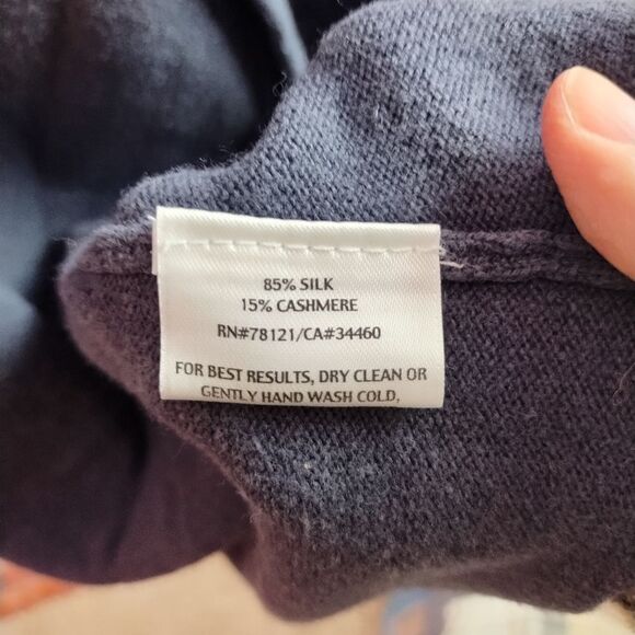 Eileen Fisher | Open-Front Silk Cashmere Hooded Sweater Small - Picture 6 of 8